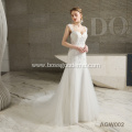 Simple Tulle Princess Style Off Shoulder Ball Gown Wedding Dress